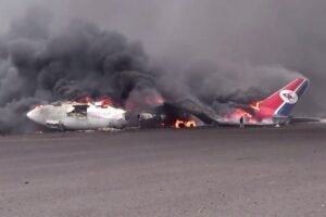 Israel hit Sanaa international airport in Yemen again, last plane used by Houthis destroyed