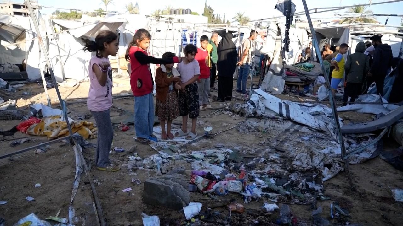 Hospitals say Israeli airstrikes in Gaza kill 48 people, including 22 children