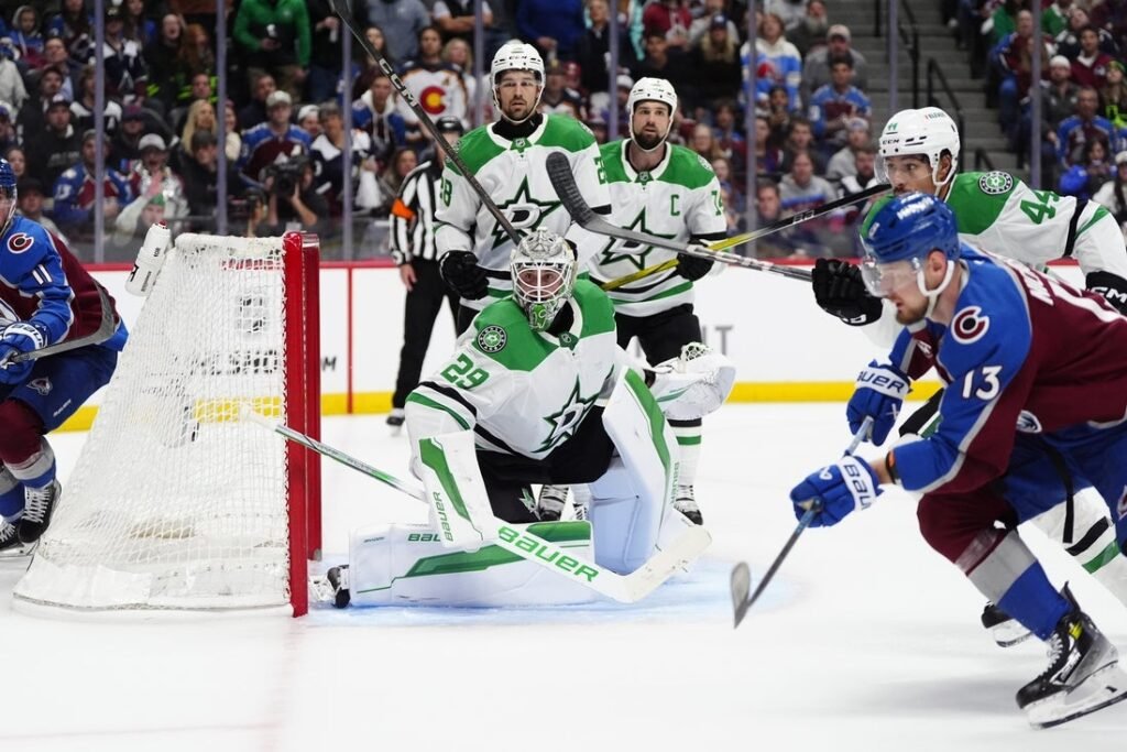 Own goal sends Avs past Stars, extends series to Game 7