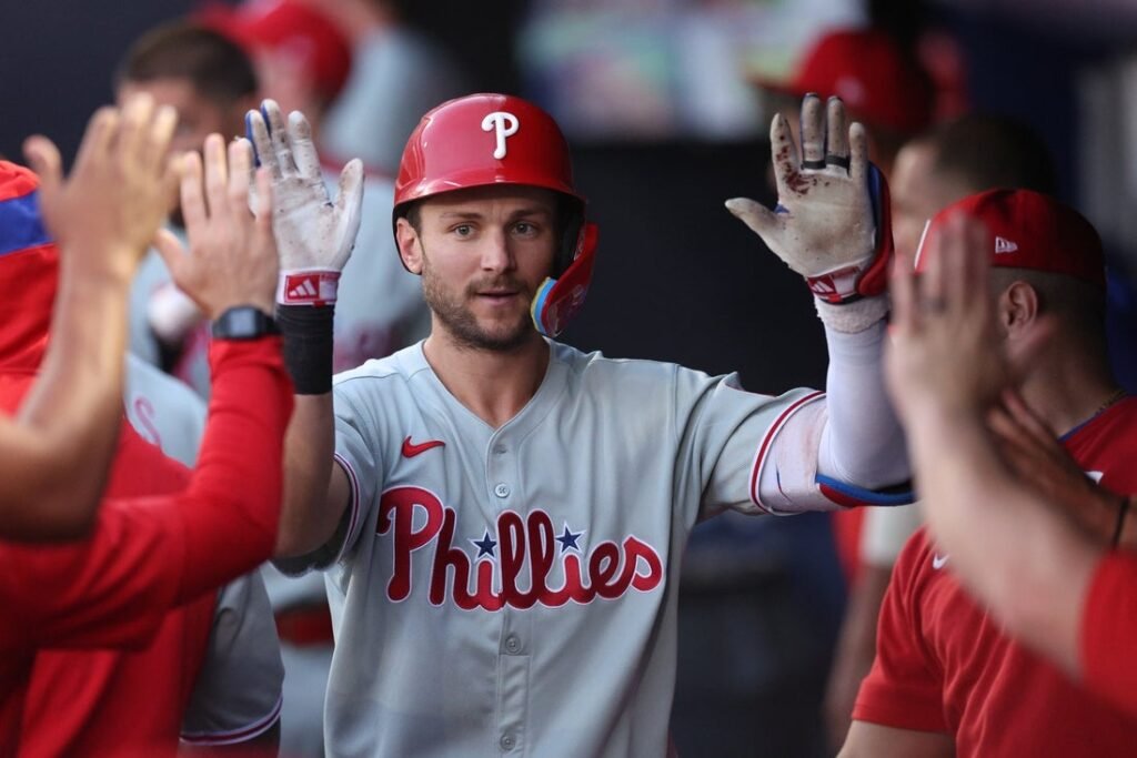 Phillies flying high as they visit Guardians