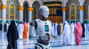 AI Robot Speaks 11 Languages to Guide Pilgrims at Mecca’s Grand Mosque, Marking a New Era of Tech-Driven Spiritual Support