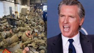 California Governor slams Trump over ‘disrespect’ to troops: Photos show National Guard sleeping on floors; sues administration over LA deployment