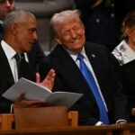 Barack Obama slams Trump’s ‘treason’ claim over 2016 Russia probe as ‘ridiculous and weak attempt at distraction’