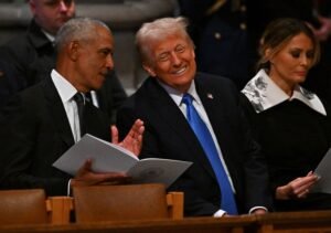 Barack Obama slams Trump’s ‘treason’ claim over 2016 Russia probe as ‘ridiculous and weak attempt at distraction’