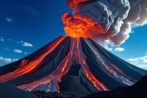 Volcano erupts after quake in Russia’s far east