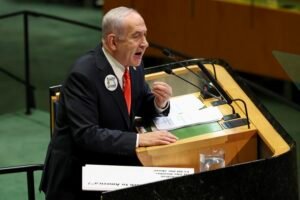 Netanyahu says Western countries ‘buckled’ in recognizing Palestinian state, as fiery UN speech prompts walkout