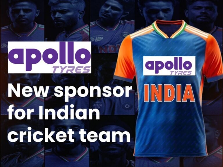 Apollo Tyres replaces Dream11 as new jersey sponsor of Indian cricket team till 2027