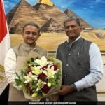 Union Minister Kirti Vardhan Singh Arrives In Cairo To Attend Gaza Peace Summit