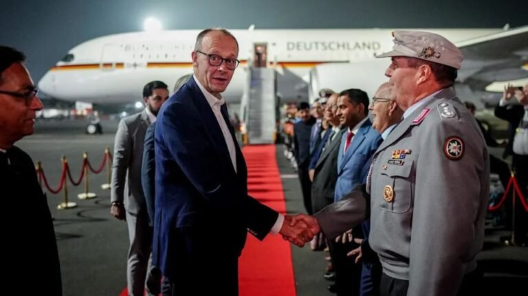German Chancellor Merz begins his first state visit to India