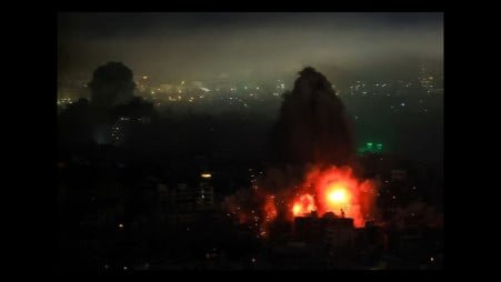 Oil tankers burn near Iraq as Iranian strikes defy Trump’s claim to have ‘won’ the war